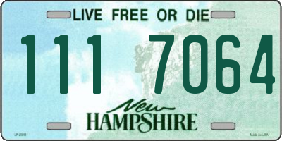 NH license plate 1117064