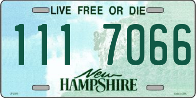 NH license plate 1117066