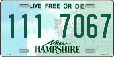 NH license plate 1117067