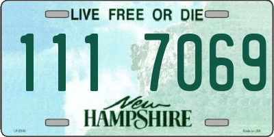 NH license plate 1117069