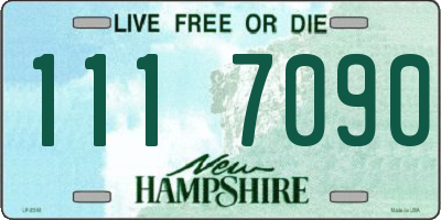NH license plate 1117090