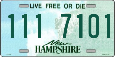 NH license plate 1117101