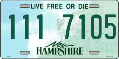 NH license plate 1117105