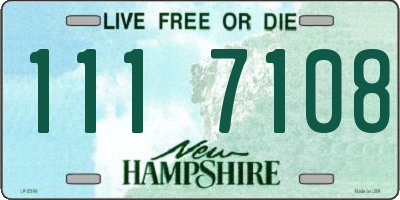 NH license plate 1117108