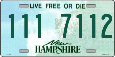 NH license plate 1117112