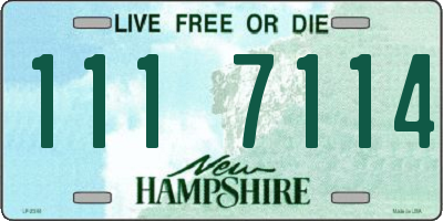 NH license plate 1117114