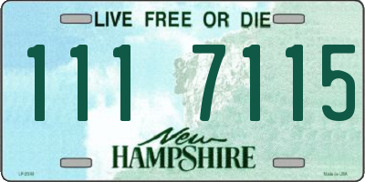 NH license plate 1117115