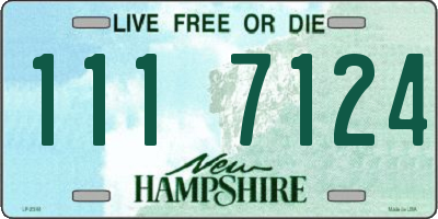 NH license plate 1117124