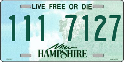 NH license plate 1117127