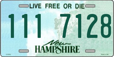NH license plate 1117128