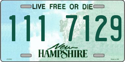 NH license plate 1117129