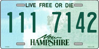 NH license plate 1117142