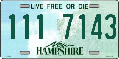 NH license plate 1117143