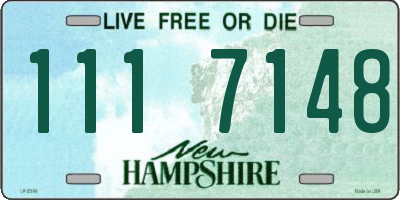 NH license plate 1117148