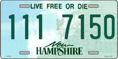 NH license plate 1117150