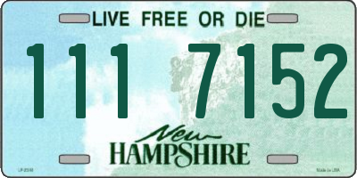 NH license plate 1117152
