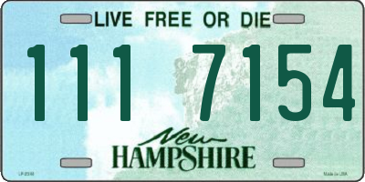 NH license plate 1117154