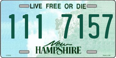 NH license plate 1117157