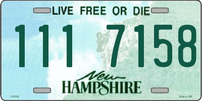 NH license plate 1117158