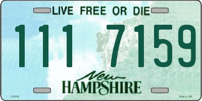 NH license plate 1117159