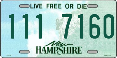 NH license plate 1117160