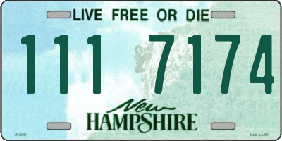 NH license plate 1117174