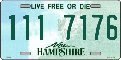 NH license plate 1117176