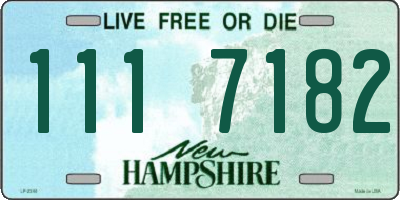NH license plate 1117182