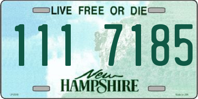NH license plate 1117185