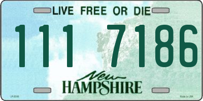 NH license plate 1117186