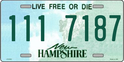 NH license plate 1117187