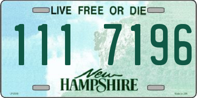 NH license plate 1117196