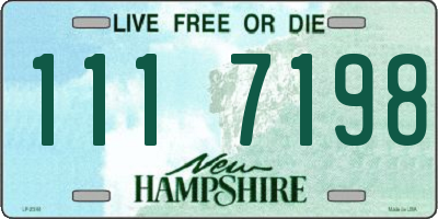 NH license plate 1117198