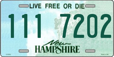 NH license plate 1117202