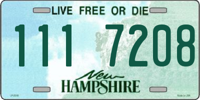 NH license plate 1117208