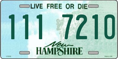 NH license plate 1117210