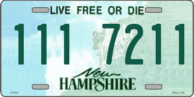 NH license plate 1117211