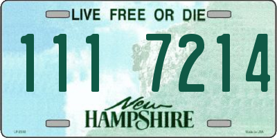 NH license plate 1117214
