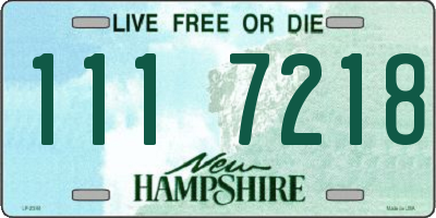 NH license plate 1117218