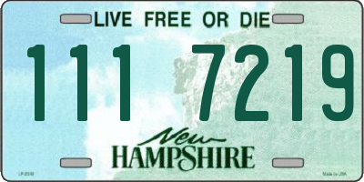 NH license plate 1117219
