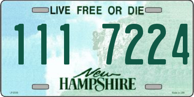 NH license plate 1117224