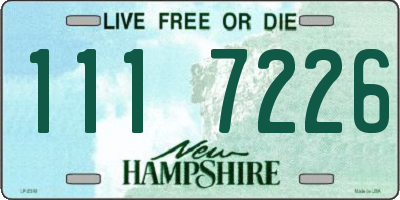 NH license plate 1117226