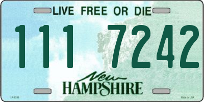 NH license plate 1117242