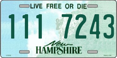 NH license plate 1117243