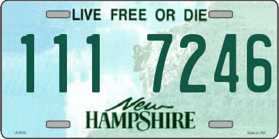 NH license plate 1117246
