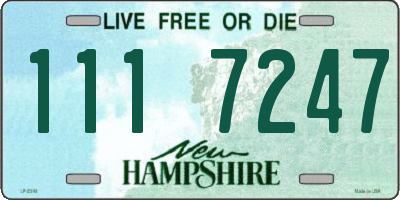 NH license plate 1117247