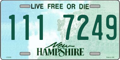 NH license plate 1117249