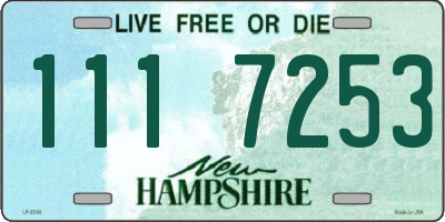 NH license plate 1117253