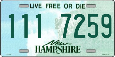 NH license plate 1117259