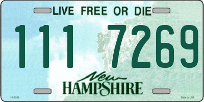 NH license plate 1117269